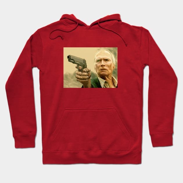 Clint Eastwood as Walt Kowalski in Gran Torino Hoodie by charlipadart